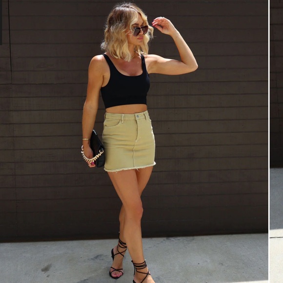 Vici Dresses & Skirts - VICI tan mini skirt 🔥